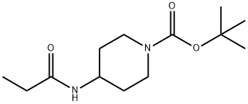 tert-Butyl 4-propionamidopiperidine-1-carboxylate Struktur