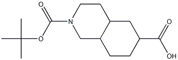 2-(tert-Butoxycarbonyl)decahydroisoquinoline-6-carboxylic acid Struktur