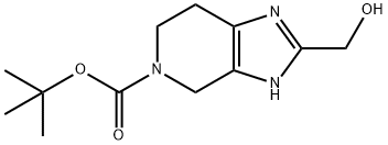 2-Hydroxymethyl-1,4,6,7-Tetrahydro-Imidazo[4,5-C]Pyridine-5-Carboxylic Acid Tert-Butyl Ester Struktur