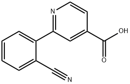 2-(2-cyanophenyl)isonicotinic acid Struktur