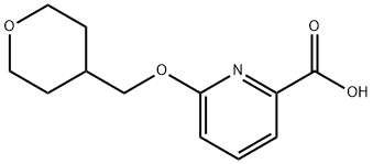 6-(Oxan-4-ylmethoxy)pyridine-2-carboxylic acid Structure