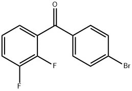(4-Bromophenyl)-(2,3-difluorophenyl)methanone Struktur