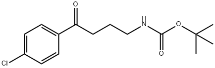 Tert-Butyl 4-(4-Chlorophenyl)-4-Oxobutylcarbamate Struktur
