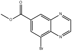 methyl 8-bromoquinoxaline-6-carboxylate Struktur