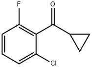 2-CHLORO-6-FLUOROPHENYL CYCLOPROPYL KETONE Struktur