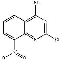 2-chloro-8-nitroquinazolin-4-amine Struktur