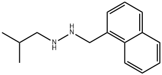 1-ISOBUTYL-2-(1-NAPHTHYLMETHYL)HYDRAZINE Struktur