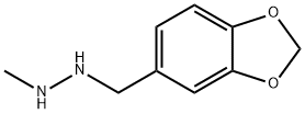 Hydrazine, 1-(1,3-benzodioxol-5-ylmethyl)-2-methyl- Struktur