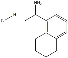 1-(5,6,7,8-tetrahydronaphthalen-1-yl)ethan-1-amine hydrochloride Struktur