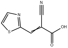 2-Cyano-3-(thiazol-2-yl)acrylic acid Struktur