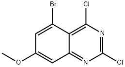 5-bromo-2,4-dichloro-7-methoxyquinazoline Structure