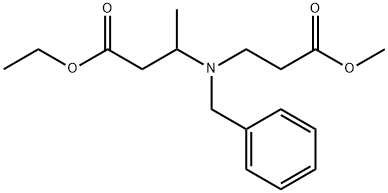 ethyl 3-(benzyl(3-methoxy-3-oxopropyl)amino)butanoate Struktur