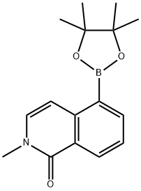 (2-METHYL-1-OXO-1,2-DIHYDROISOQUINOLIN-5-YL)BORONIC ACID PINACOL ESTER, 1655495-97-8, 結(jié)構(gòu)式
