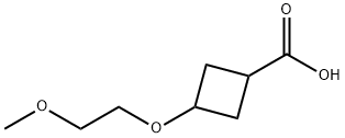 3-(2-Methoxy-ethoxy)-cyclobutanecarboxylic acid Struktur