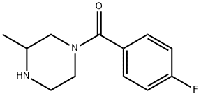 1-(4-fluorobenzoyl)-3-methylpiperazine Struktur