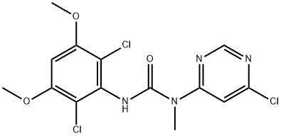 1-(6-chloropyrimidin-4-yl)-3-(2,6-dichloro-3,5-dimethoxyphenyl)-1-methylurea Structure