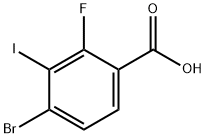 4-Bromo-2-fluoro-3-iodobenzoic acid Struktur