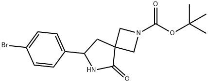 Tert-Butyl 7-(4-Bromophenyl)-5-Oxo-2,6-Diazaspiro[3.4]Octane-2-Carboxylate Structure