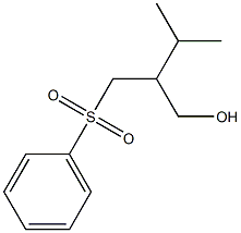 1-Butanol, 3-methyl-2-[(phenylsulfonyl)methyl]- Struktur