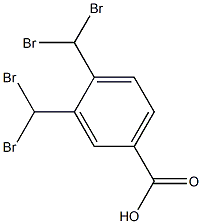 Benzoic acid, 3,4-bis(dibromomethyl)- Struktur