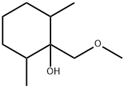 1-(methoxymethyl)-2,6-dimethylcyclohexanol Struktur