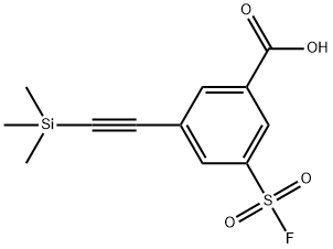 3-(氟磺?；?-5-((三甲基甲硅烷基)乙炔基)苯甲酸, 2088829-06-3, 結(jié)構(gòu)式