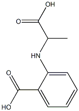 Benzoic acid,2-[(1-carboxyethyl)amino]- Struktur