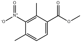 2,4-Dimethyl-3-nitro-benzoic acid methyl ester Struktur