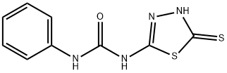 1-phenyl-3-(5-sulfanyl-1,3,4-thiadiazol-2-yl)urea Struktur