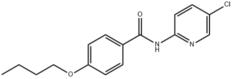 4-butoxy-N-(5-chloro-2-pyridinyl)benzamide Struktur