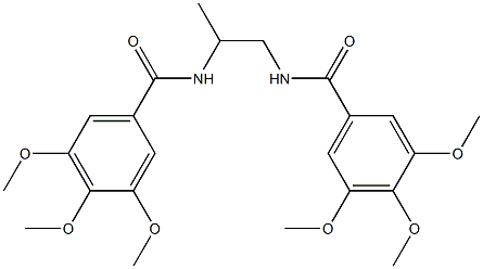 N,N'-1,2-propanediylbis(3,4,5-trimethoxybenzamide) Struktur