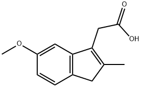 2-(5-甲氧基-2-甲基-3-茚基)乙酸, 33413-42-2, 結(jié)構(gòu)式