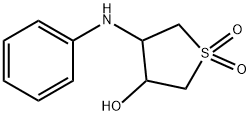 4-anilino-1,1-dioxothiolan-3-ol Struktur