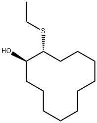 (1R,2R)-2-(Ethylthio)cyclododecanol Struktur