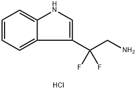 2,2-DIFLUORO-2-(1H-INDOL-3-YL)ETHANAMINE HCL Struktur