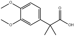2-(3,4-dimethoxyphenyl)-2-methylpropanoic acid Structure