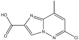 Imidazo[1,2-b]pyridazine-2-carboxylicacid, 6-chloro-8-methyl- 結(jié)構(gòu)式
