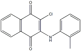 1,4-Naphthalenedione,2-chloro-3-[(2-methylphenyl)amino]- Struktur