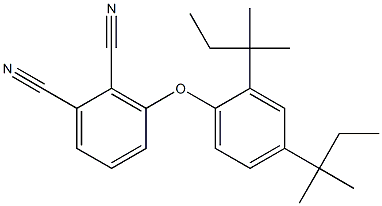 1,2-Benzenedicarbonitrile, 3-[2,4-bis(1,1-dimethylpropyl)phenoxy]- Struktur