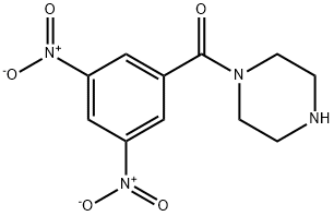 1-(3,5-dinitrobenzoyl)piperazine Struktur