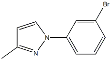 1-(3-bromophenyl)-3-methylpyrazole Struktur