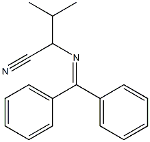 Butanenitrile, 2-[(diphenylmethylene)amino]-3-methyl- Struktur
