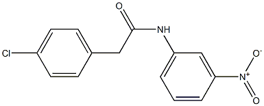 2-(4-chlorophenyl)-N-(3-nitrophenyl)acetamide Struktur