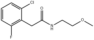 2-(2-chloro-6-fluorophenyl)-N-(2-methoxyethyl)acetamide Structure