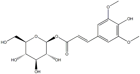 1-O-sinapoyl-beta-D-glucose Struktur