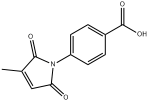 Benzoic acid, 4-(2,5-dihydro-3-methyl-2,5-dioxo-1H-pyrrol-1-yl)- Struktur