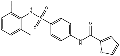 N-(4-{[(2,6-dimethylphenyl)amino]sulfonyl}phenyl)-2-thiophenecarboxamide Struktur
