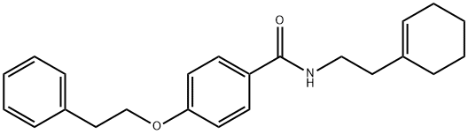N-[2-(cyclohexen-1-yl)ethyl]-4-(2-phenylethoxy)benzamide Structure