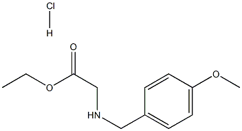Ethyl 2-((4-methoxybenzyl)amino)acetate hydrochloride Structure