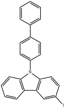 9H-Carbazole, 9-[1,1'-biphenyl]-4-yl-3-iodo- Struktur